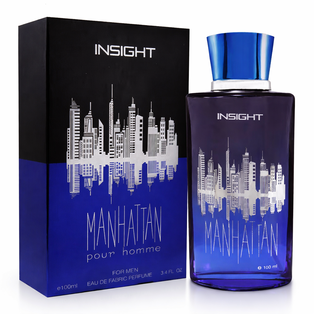 Perfumes & Deodorants- INSIGHT's MANHATTAN EDP Long-Lasting Refreshing Perfume with a Blend of Aromatic Citrus, Floral, Sandalwood, and Musk Notes - 100ml