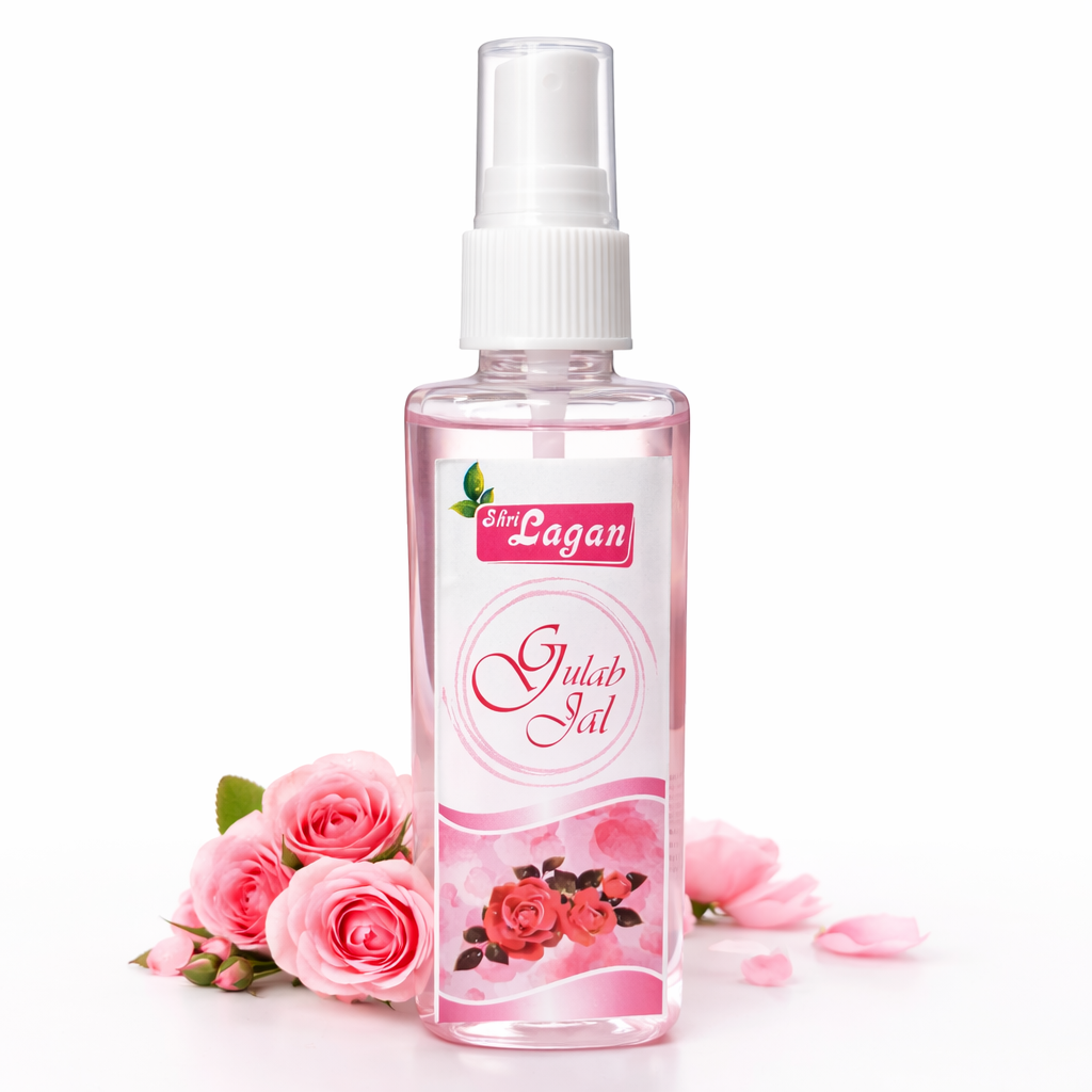 Rose Water- Shri Lagan's Pure Herbal Gulabjal for Glowing Skin- 125ml