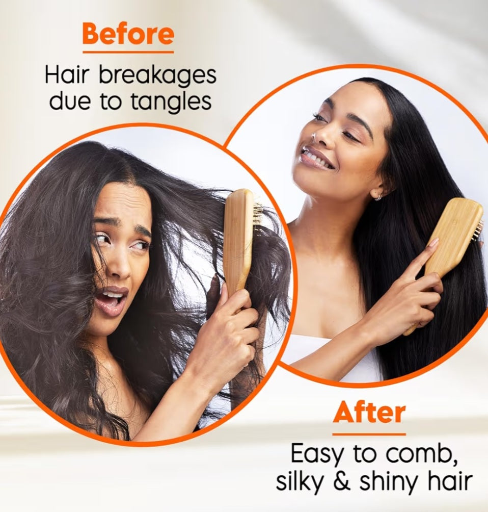 Hair Serum- Hair & Care's Silk-N-Shine Frizz Free Hair Serum enriched with Vitamin-E and Argan Oil for Instant Smoothness - 50ml