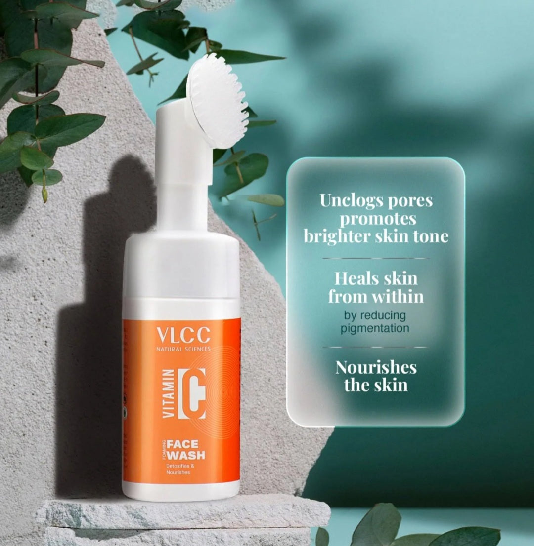 Face Wash- VLCC Vitamin-C Foaming Face Wash which Detoxifies & Nourishes your Skin 150ml