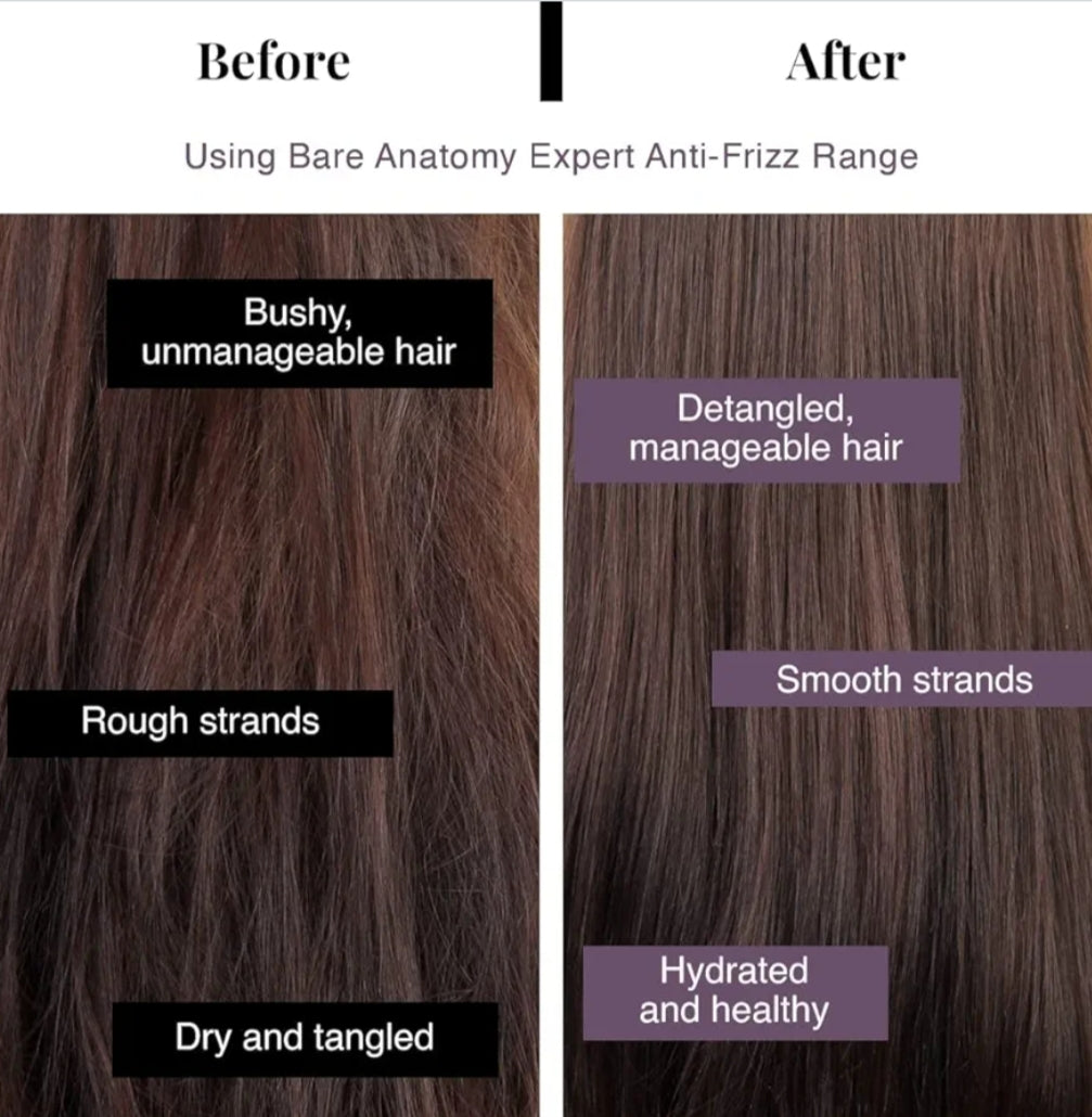 Hair Mask- Bare Anatomy EXPERT Anti-Frizz Hair Mask which is formulated with Hyaluronic Acid and Fatty Acids which Nourishes the Scalp & Hairs, improves Hair Texture, adds shine and Controls Frizz for Up to 24 Hrs - 250gm