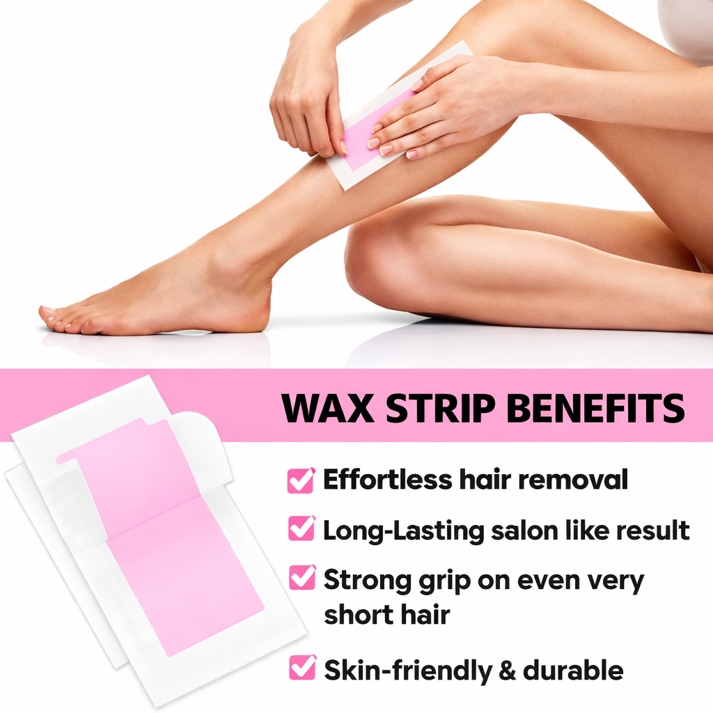 Wax Strips- SHILLS Professional's Ready to Use Wax Strips with Rose Oil for 4 weeks Silky Smoothness - Pack of 10x2 Strips & 2 Finish Wipes