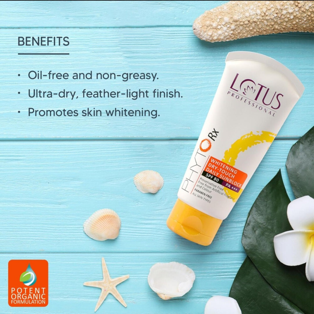 Sunscreen- Lotus Professional PhytoRX Whitening UV Screen Matte Gel Sunblock (SPF 60 PA+++) 75gm