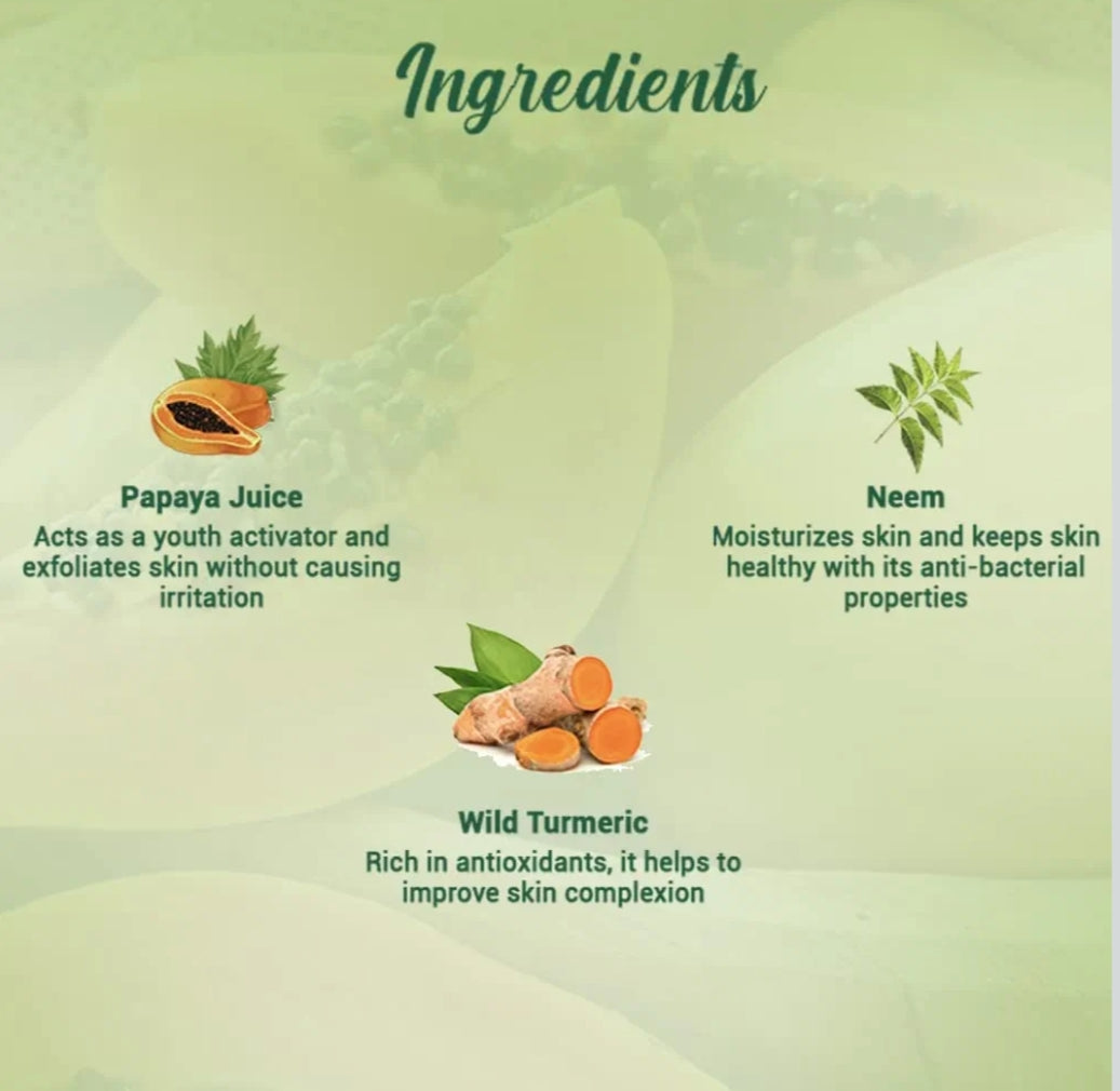 Face Wash- Biotique Papaya Deep Cleanse Gentle Exfoliation Face Wash for Visibly Glowing Skin. 100% Botanical Extracts Suitable for All Skin Types 150ml