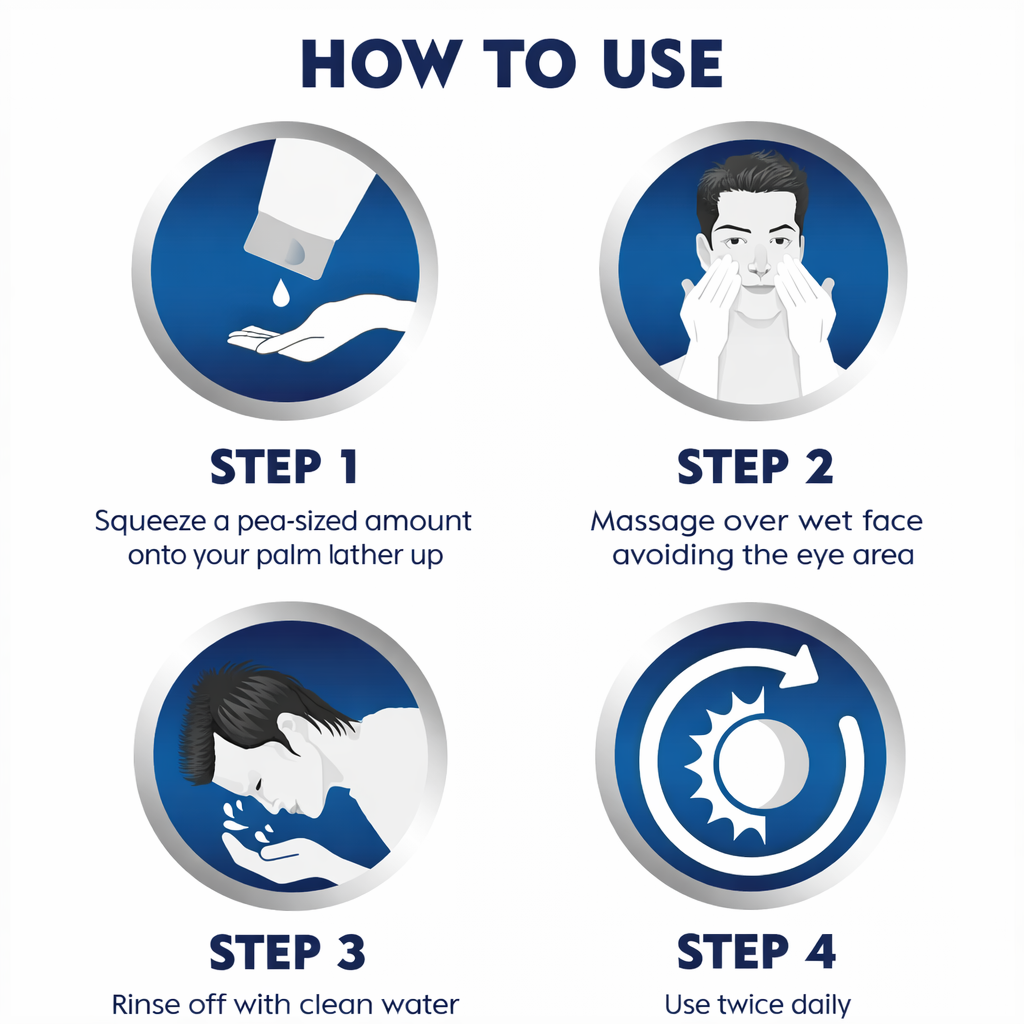 Face Wash- NIVEA MEN'S Dark Spot Reduction Face Wash with 10X Vitamin-C Effect for Clean & Clear Skin - 100gm