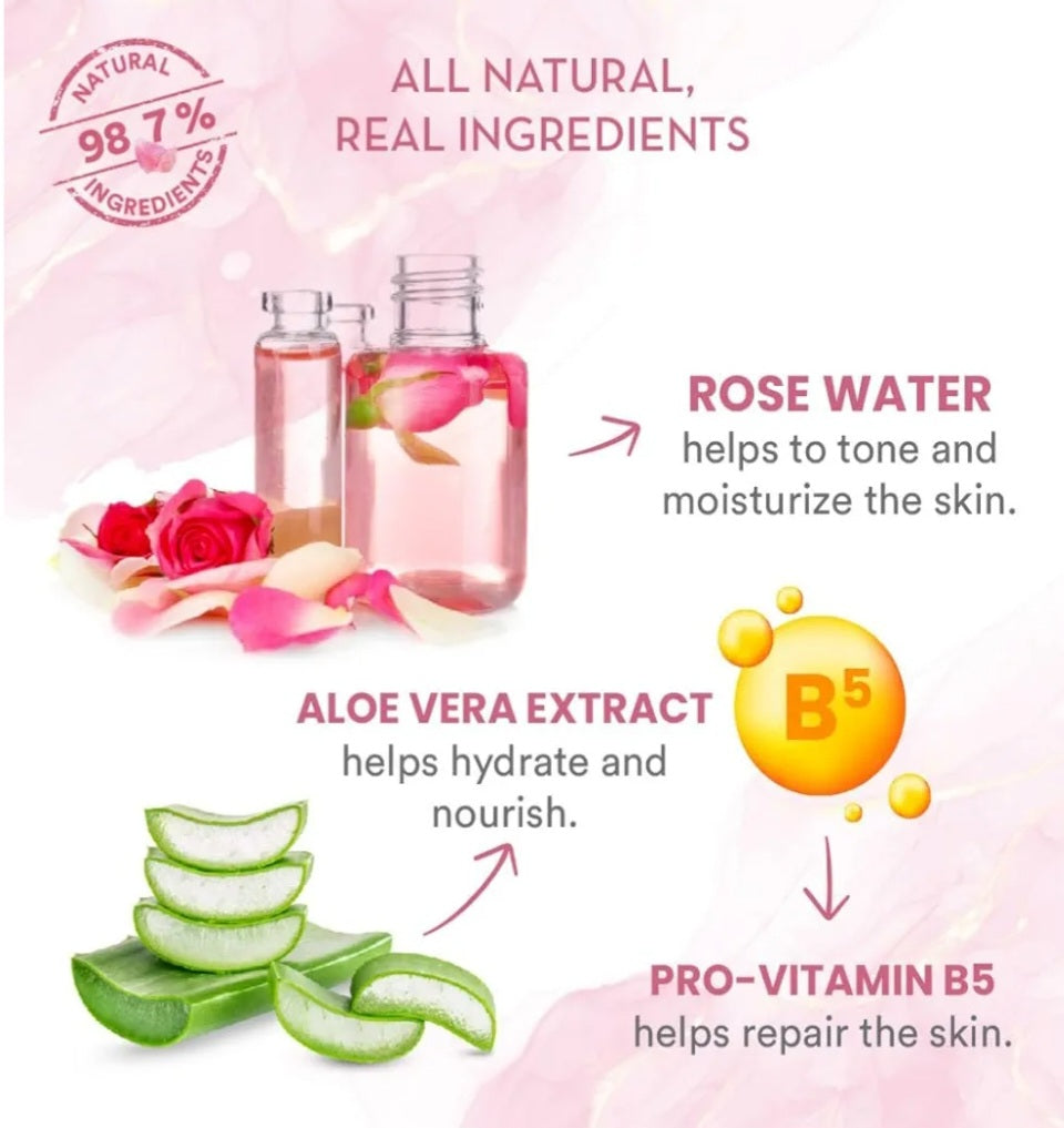 Face Wash- WOW Himalayan Rose Foaming Face Wash with Hydrating Infusion of Rose Water and Aloe Vera Extracts 150ml