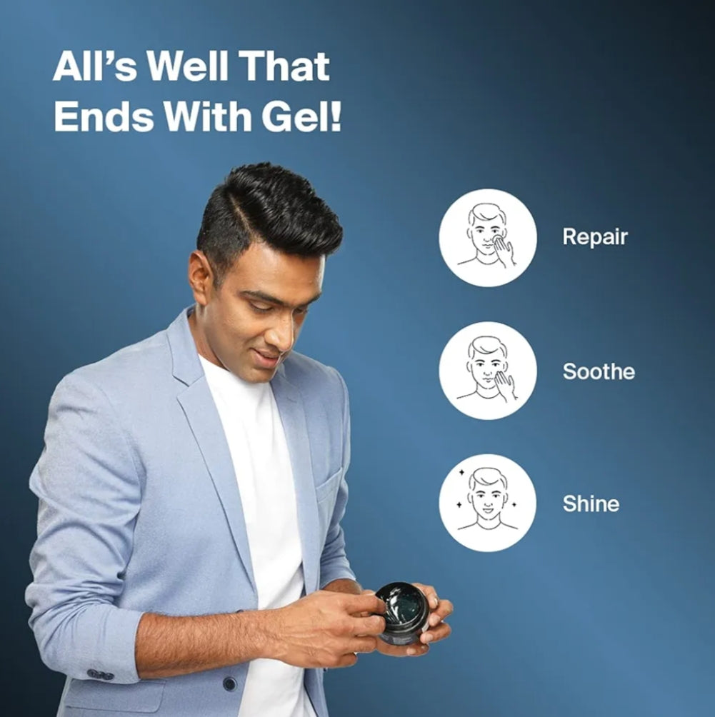 Shaving & Grooming- Bombay Shaving Company's Fitkari After Shave Gel enriched with Fitkari & Aloevera which is an Antiseptic Formula for Healing & Hydrating the Skin After Shave - 100gm