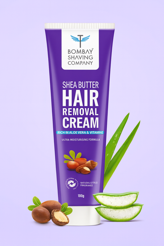 Hair Removal- Bombay Shaving Company's Shea Butter Hair Removal Cream Enriched with Aloe Vera & Vitamin-E which is Ultra Moisturizing Cream with Natural Citrus Fragrance - 100gm