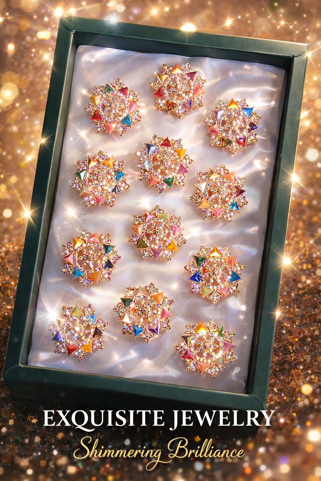 Artificial Jewellery - Finger Rings - 💍 Exquisite Multicolor Shimmering Brilliance which
Elevates your style with this stunning handcrafted statement ring, designed to add a touch of luxury and elegance to every occasion.