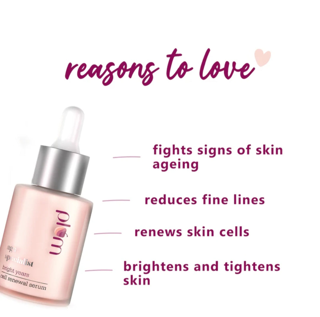 Face Serum- PLUM Age Specialist Cell Renewal Serum - 30ml