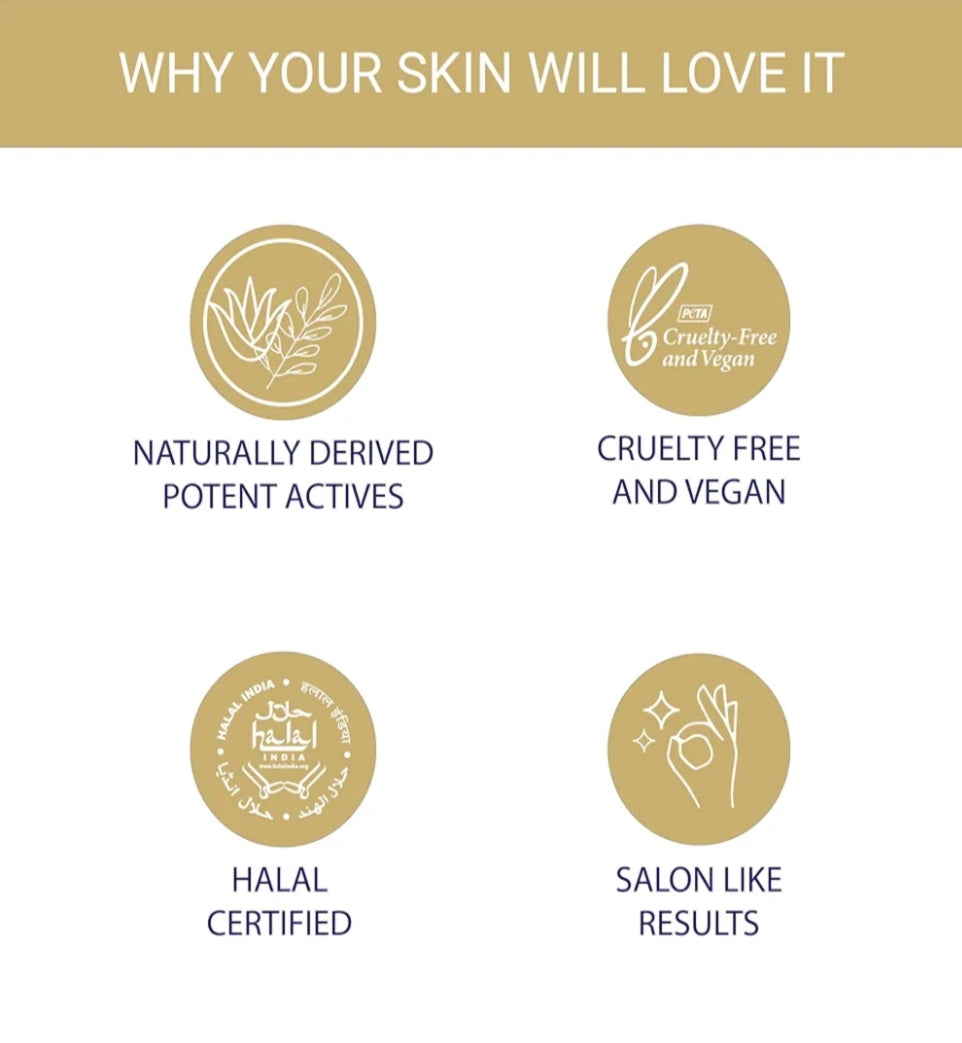 Facial Kit- iba Golden Glow 6 Steps Facial Kit with Gold Dust for Radiant Glowing Skin 60gm