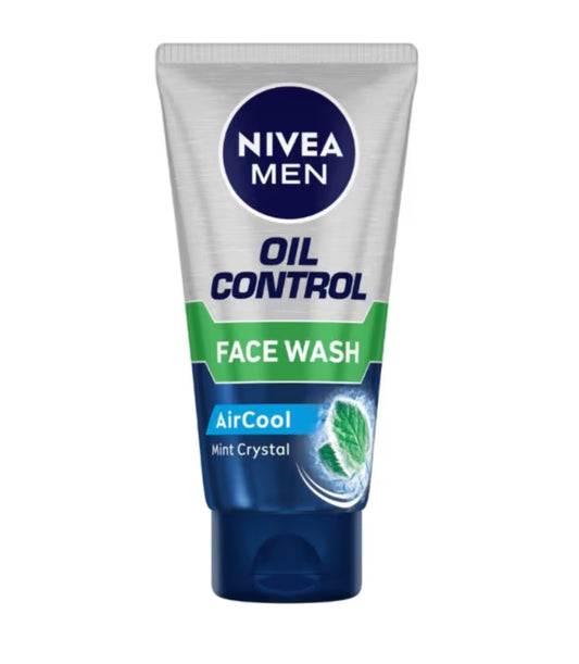 Face Wash- NIVEA Men Oil Control Face Wash with Air Cool Mint Crystal 50gm