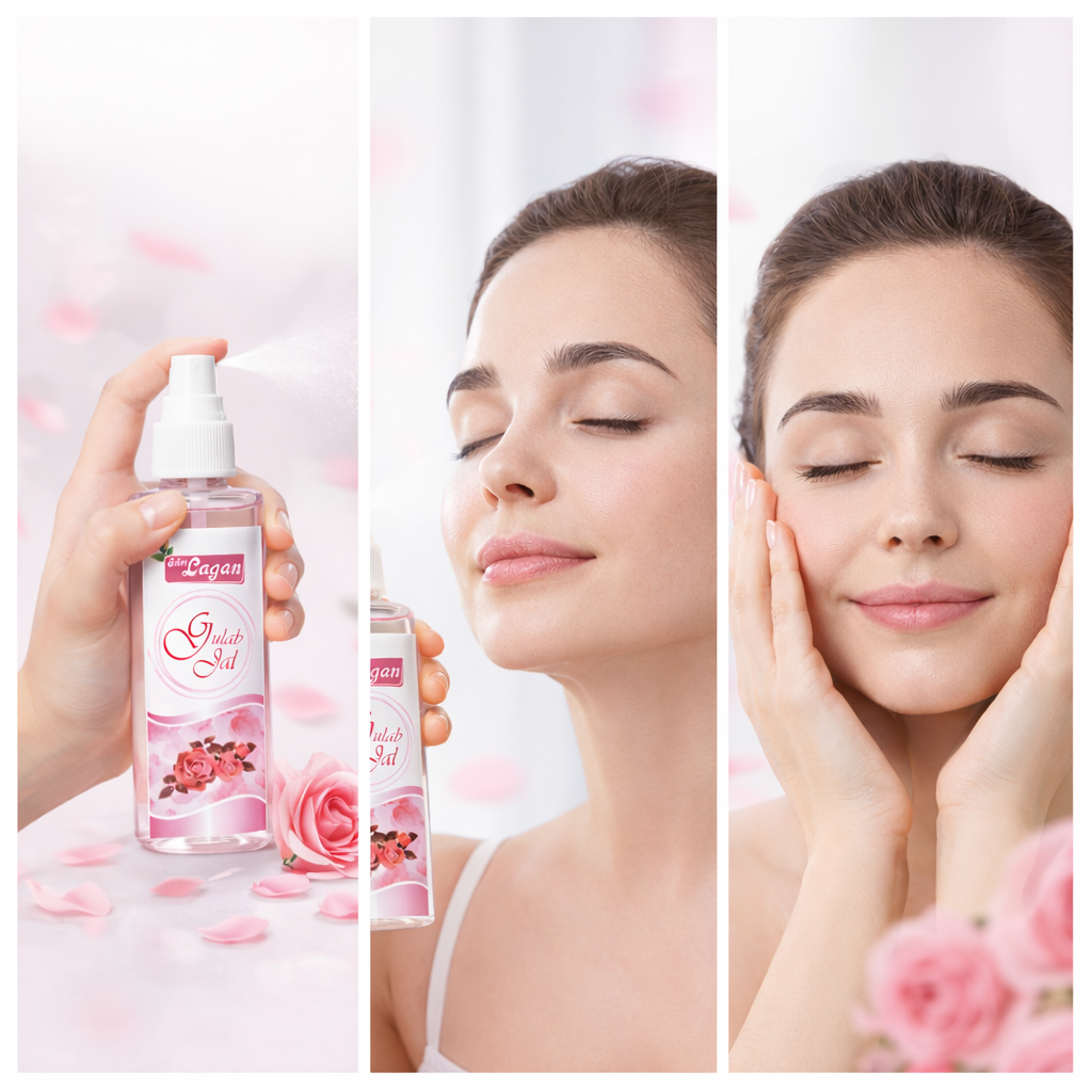Rose Water- Shri Lagan's Pure Herbal Gulabjal for Glowing Skin- 125ml