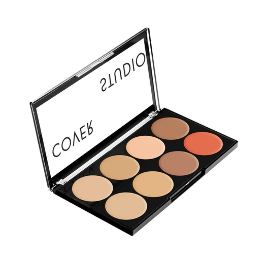 Makeup Concealer- Swiss Beauty Cover Studio Ultra Base Concealer Palette for Fresh, Natural and Breathing Skin