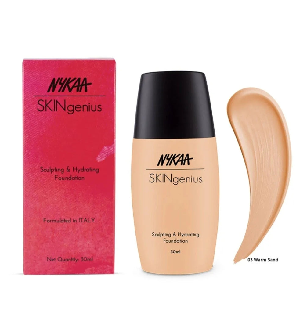 Makeup Foundation- NYKAA Skin Genius Sculpting & Hydrating Foundation - 30ml