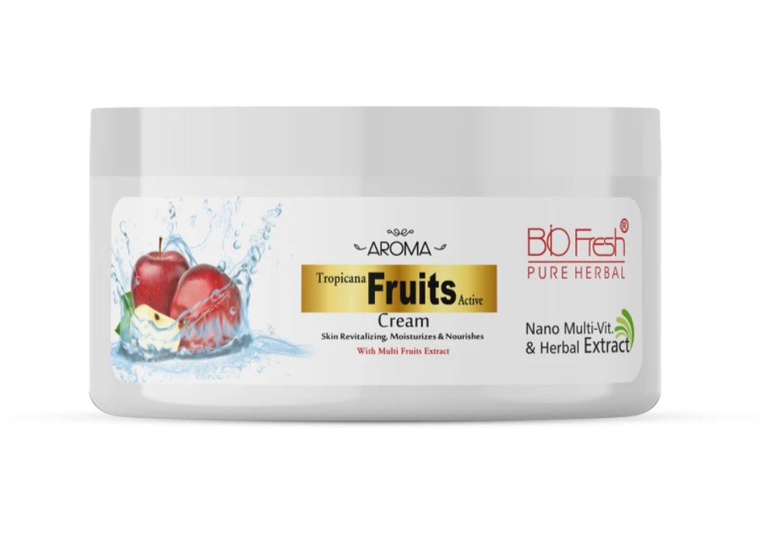 Lotions & Moisturizers- BioFresh Pure Herbal Aroma Tropicana Fruits Skin Moisturizing Cream with Multi Fruits Extract which Revitalizes, Moisturizes & Nourishes the Skin 200ml