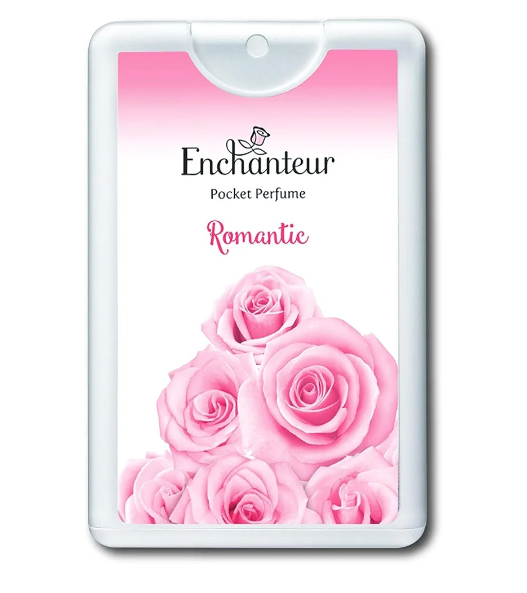 Perfumes & Deodorants- ENCHANTEUR ROMANTIC POCKET PERFUME 18ml 250 SPRAYS