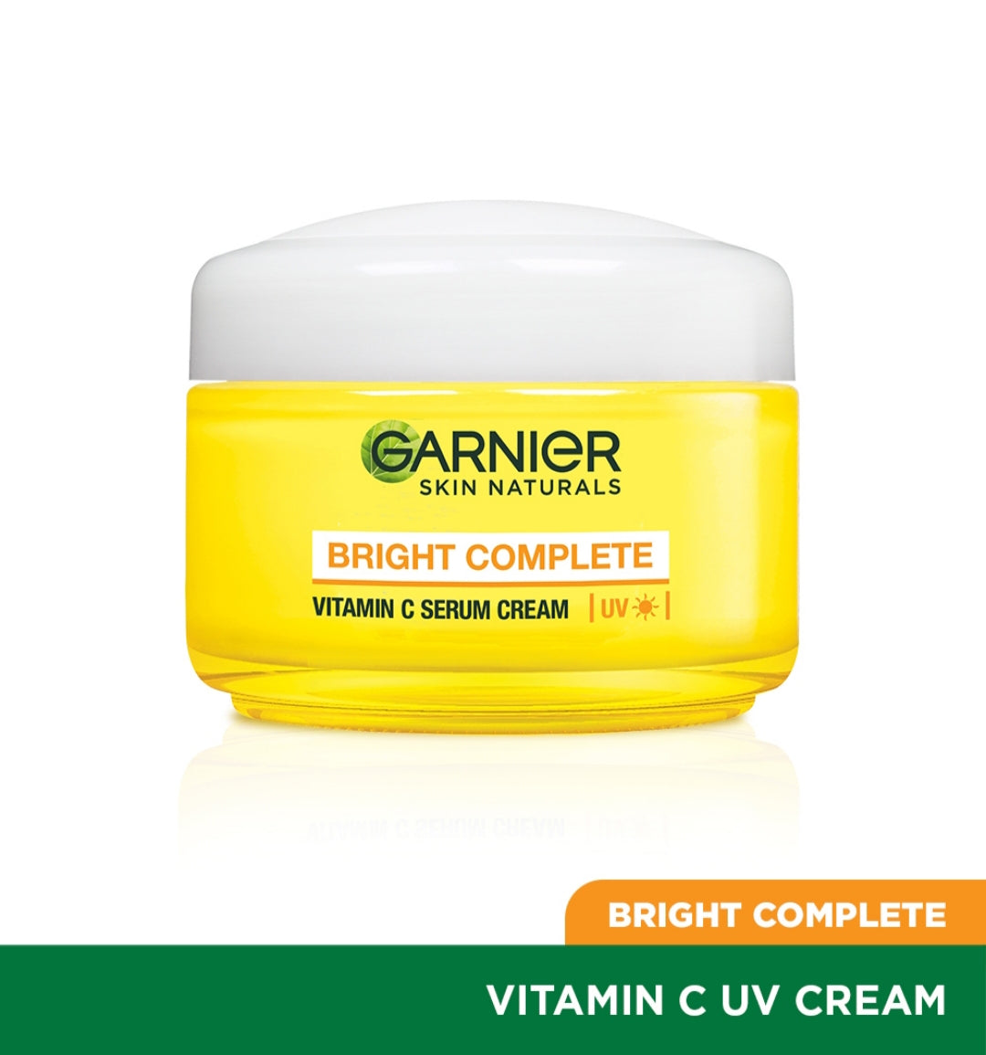 Brightening & Glowing Cream- Garnier's Bright Complete Vitamin-C Serum Cream with UV Protection which Brightens & Evens Skin Tone 23gm