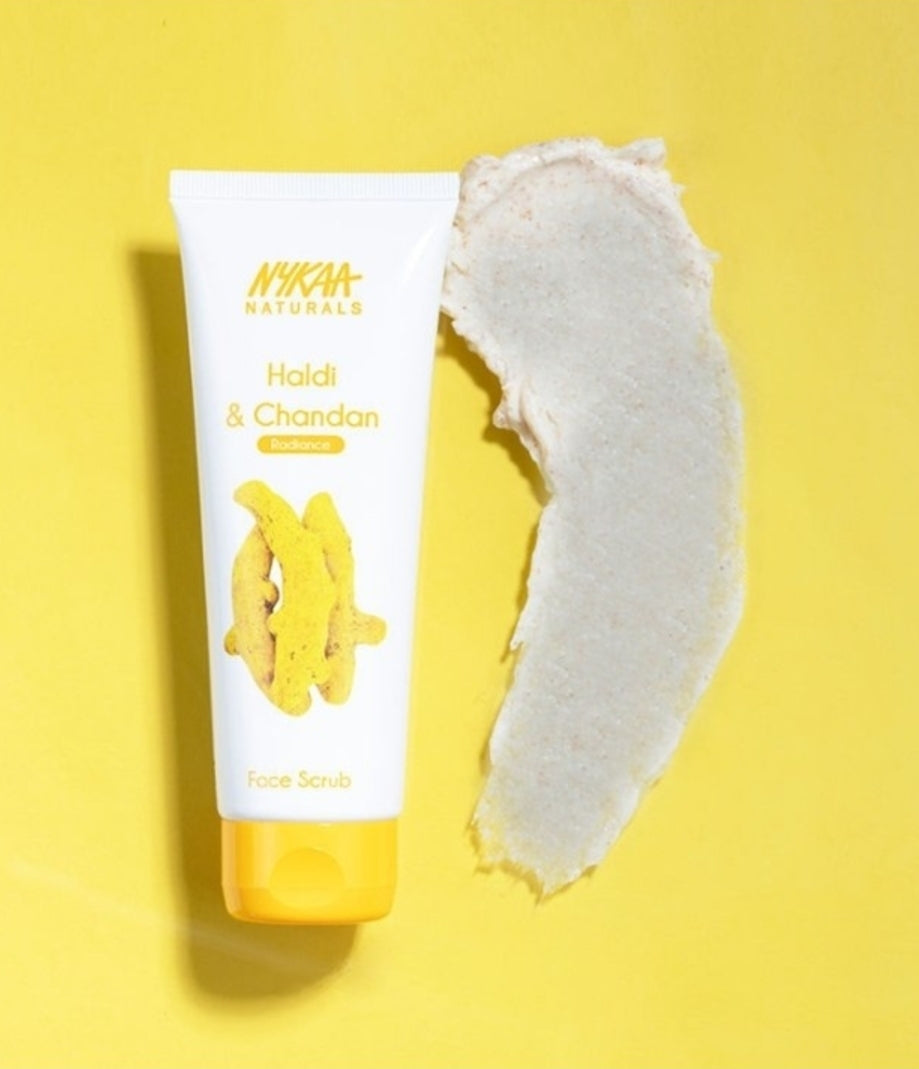 Face Scrub- Nykaa Naturals Haldi & Chandan Radiance Face Scrub 100gm