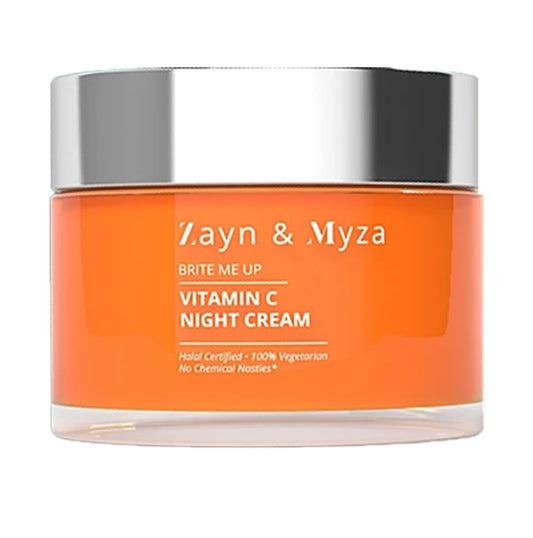 Face Day & Night Cream- Zayn & Myza (ZM) Brite Me Up Vitamin-C Night Cream with Shea Butter & Murumuru Butter which Rejuvenate your Skin - 50gm