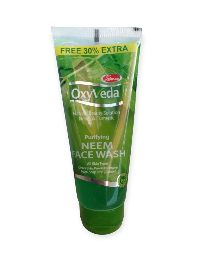Face Wash- Magical Combination of OxyVeda Purifying Neem Face Wash (65 ml) and Cleansing Apricot Face Wash (65ml)