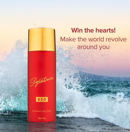 Perfumes & Deodorants- Signature RED Elegent & Citrus Aromatic Deodorant Body Spray 200ml