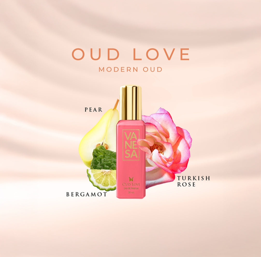 Perfumes & Deodorants- VANESA Divine Perfume Gift Set of 4 Perfumes (Shero, Magic Pearl, Mystique & Oud Love) 80ml (20ml each)