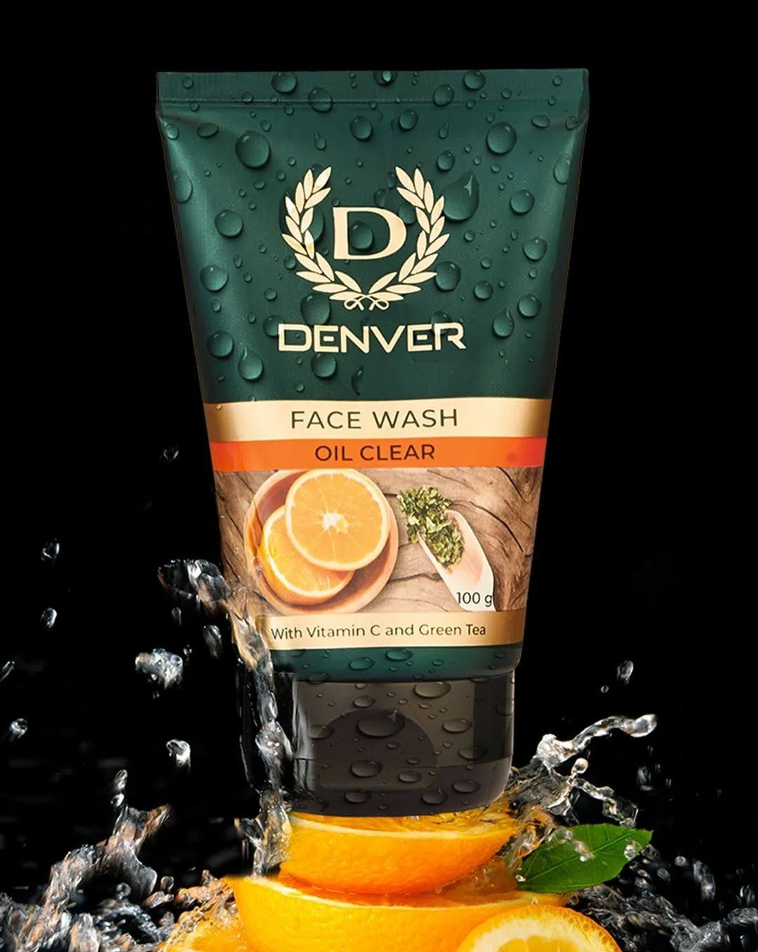 Face Wash- DENVER Oil Clear Face Wash with Vitamin-C and Green Tea 50gm