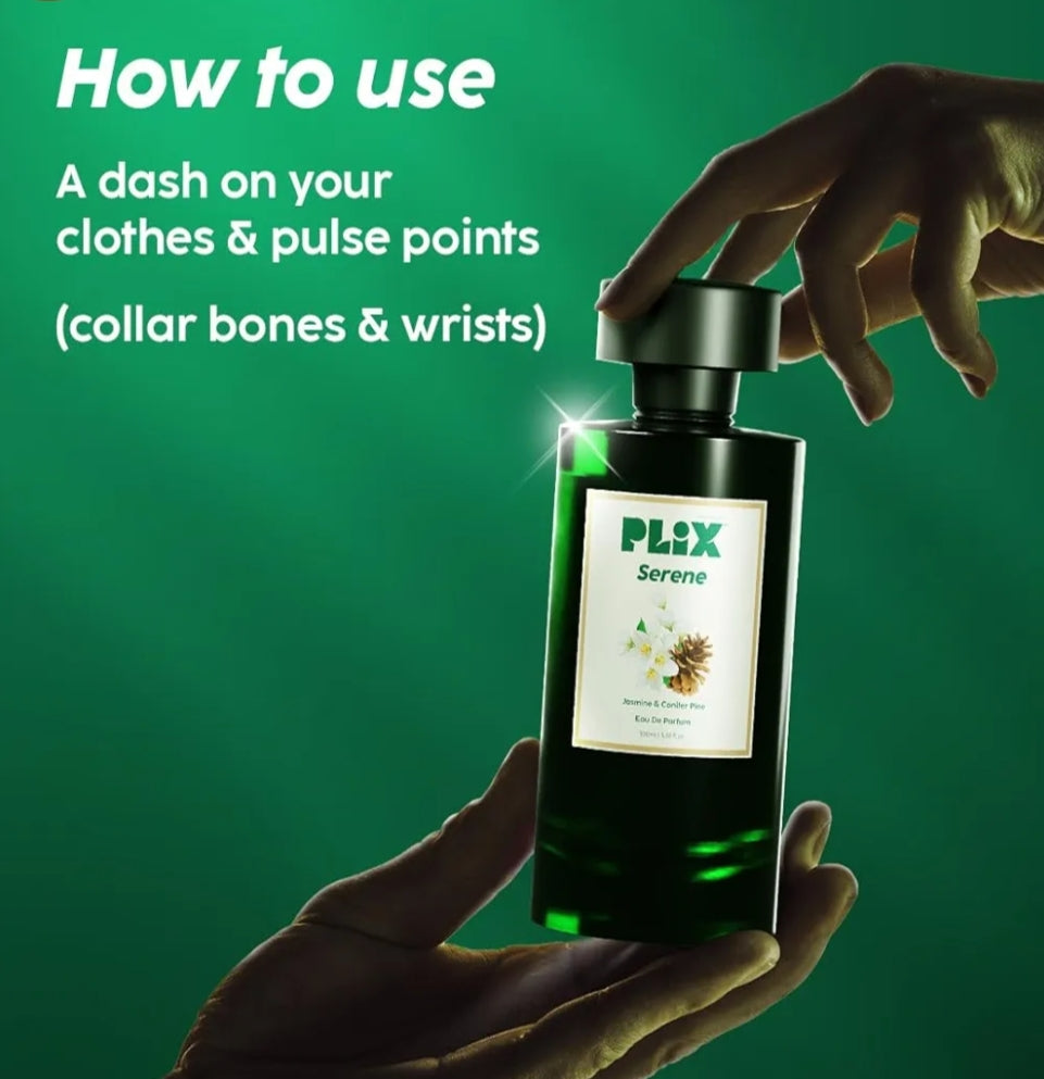 Perfumes & Deodorants- PLIX Serene Jasmine & Conifer Pine Perfume 100ml