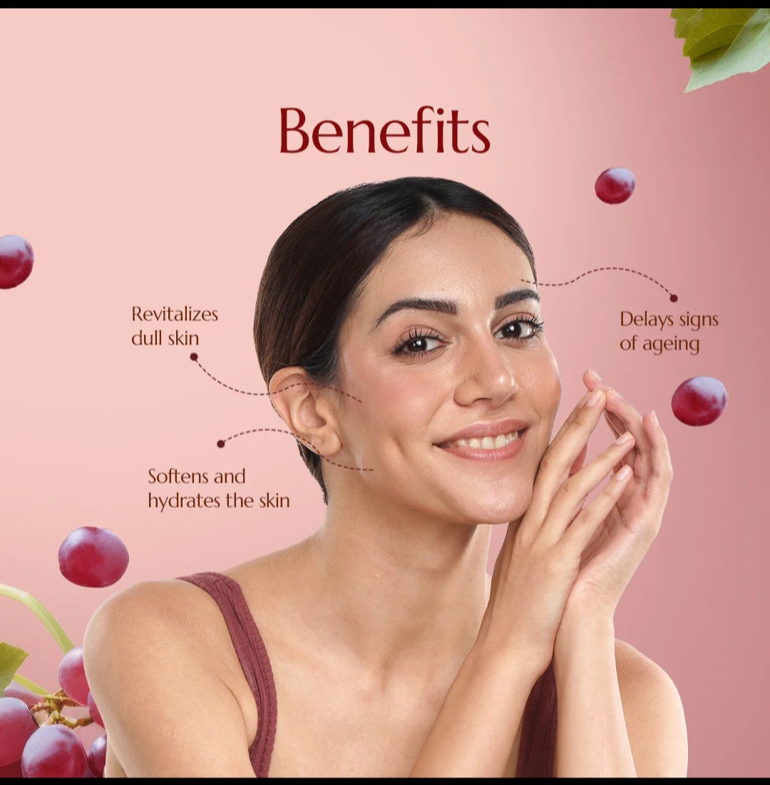 Face Wash- Asta Berry Wine Face Wash with Red Grapes & Basil Extract for Natural Glow & Radiance 100ml