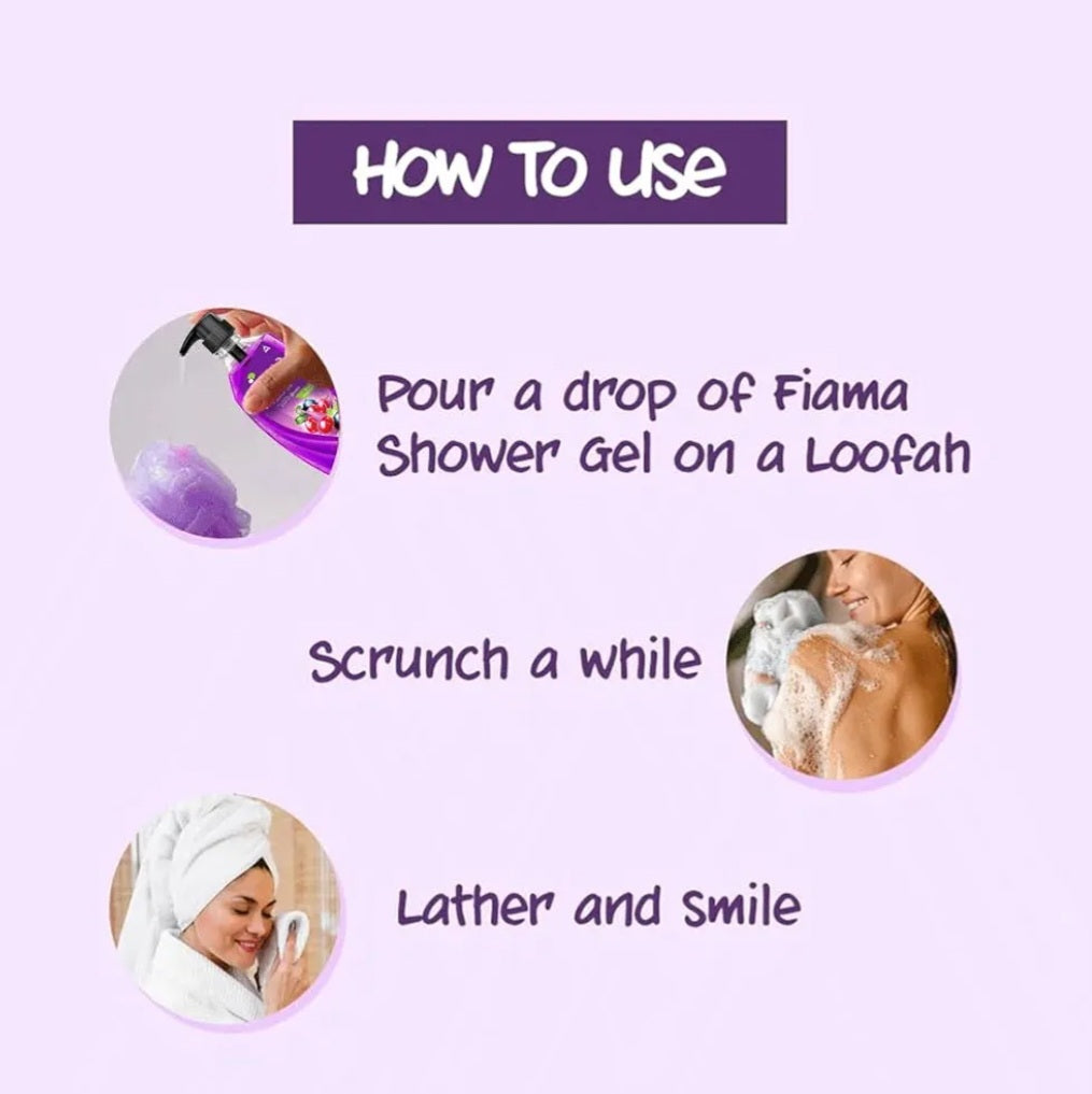 Body Wash & Shower Gel- Fiama Skin PH Friendly Shower Gel enriched with Blackcurrant & Bearberry which gives Radiant Glow and Conditioners the Skin - 500ml