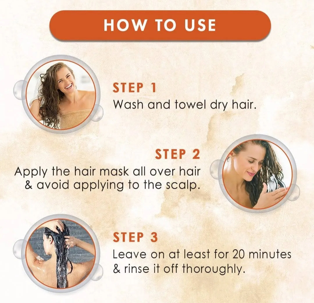 Hair Mask- WOW Sunflower Biolipids & Argan Oil Hair Mask for Dry and Damaged Hair - 200ml