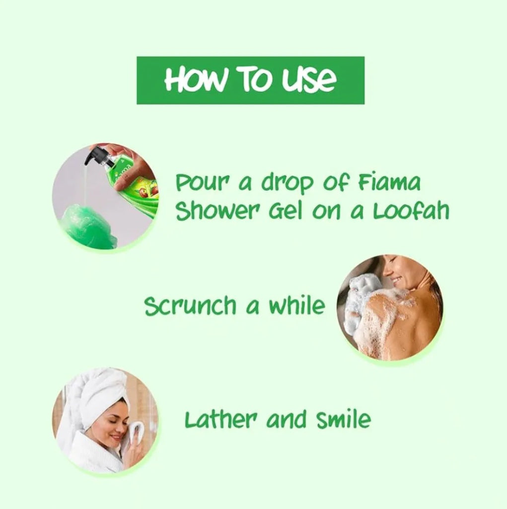 Body Wash & Shower Gel- Fiama Skin PH Friendly Shower Gel enriched with Lemongrass & Jojoba which Smoothes and Conditioners the Skin - 500ml