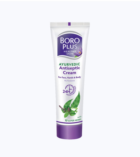 Lotions & Moisturizers- BORO PLUS Healthy Skin Ayurvedic Antiseptic Cream for Face, Hands & Body which makes your skin moisturized upto 24 Hrs - 19ml