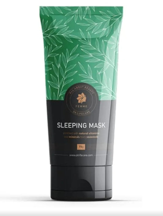 Face Pack & Sleeping Mask- Sweet Bliss Sleeping Mask enriched with Natural Vitamins & Minerals from Seaweeds 75gm