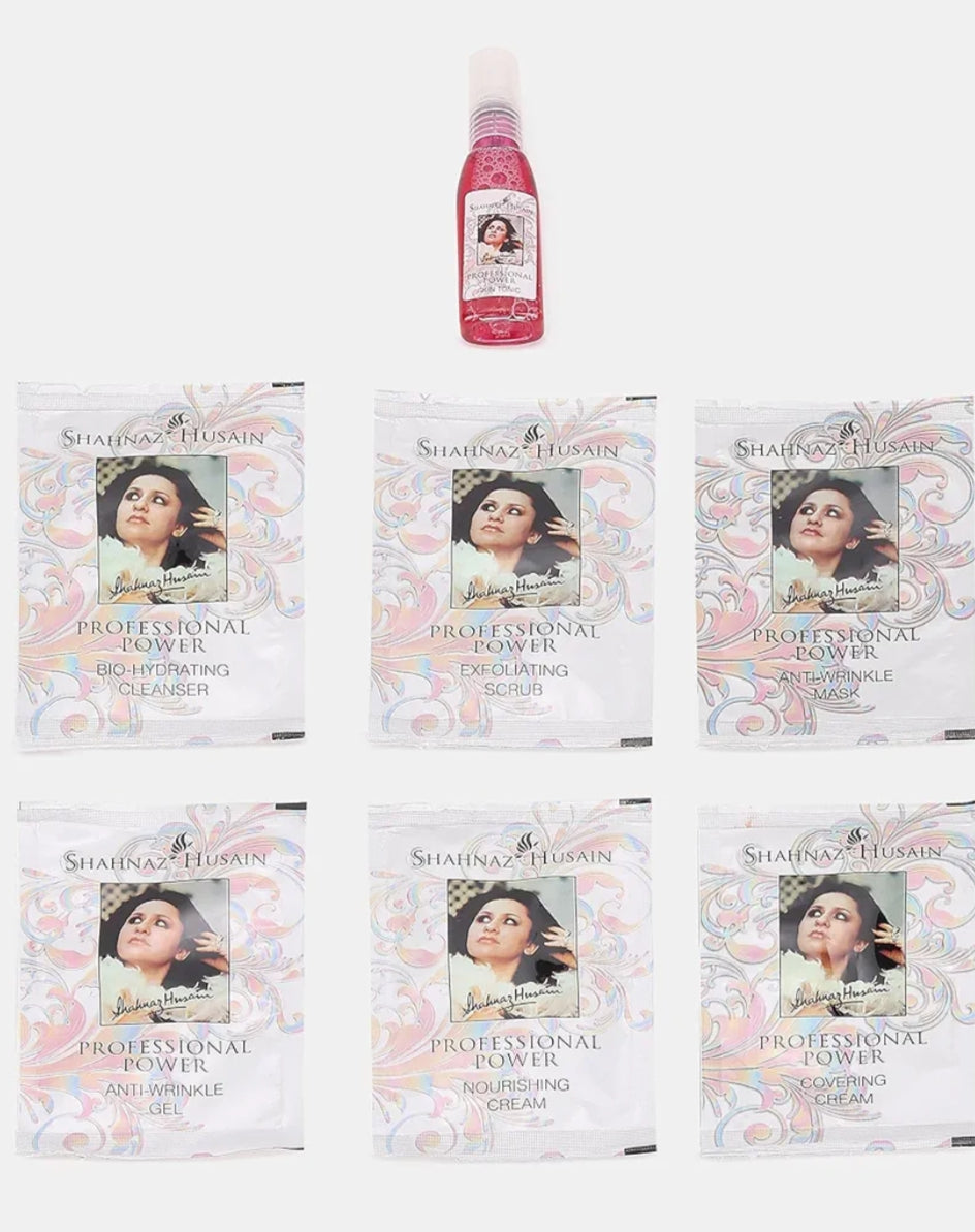 Facial Kit- Shahnaz Husain's Professional Power Anti-Ageing Treatment 7-step facial kit (48gm+15ml)