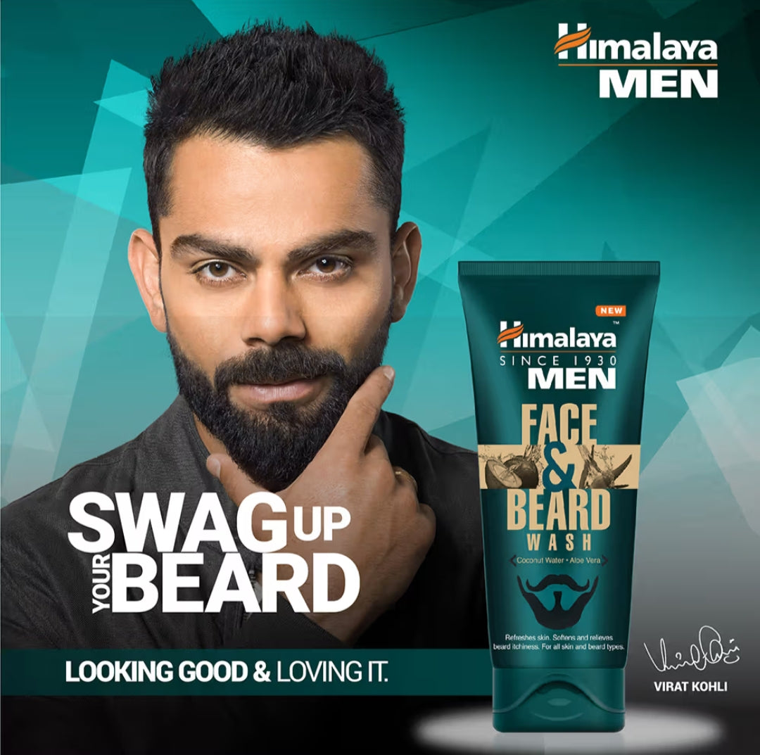Face Wash- Himalaya Men Face & Beard Wash with Coconut Water & Aloe Vera 40ml