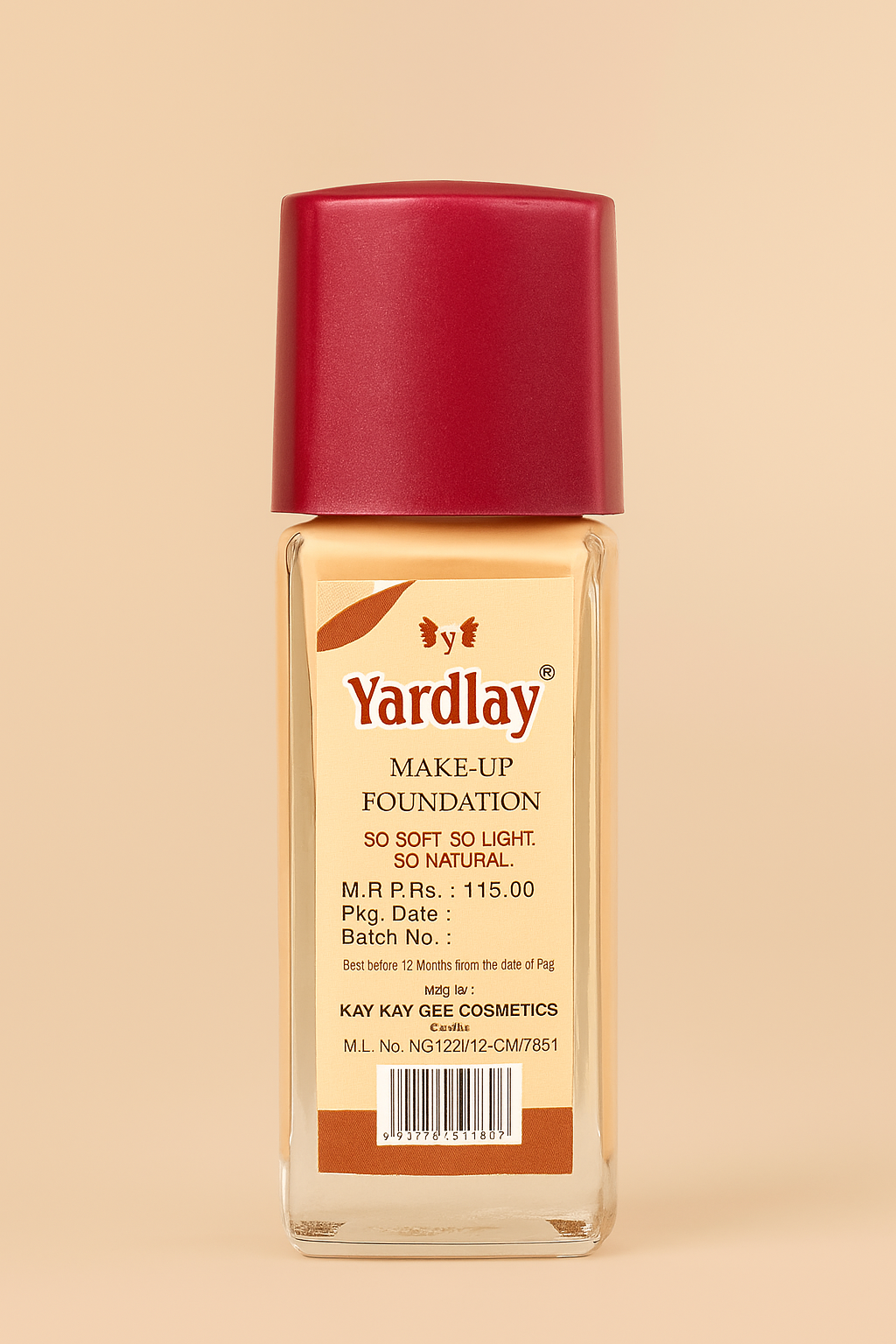 Makeup Foundation- Yardlay Extra Moisturizing, Soft, Light & Natural Makeup Foundation - 30ml
