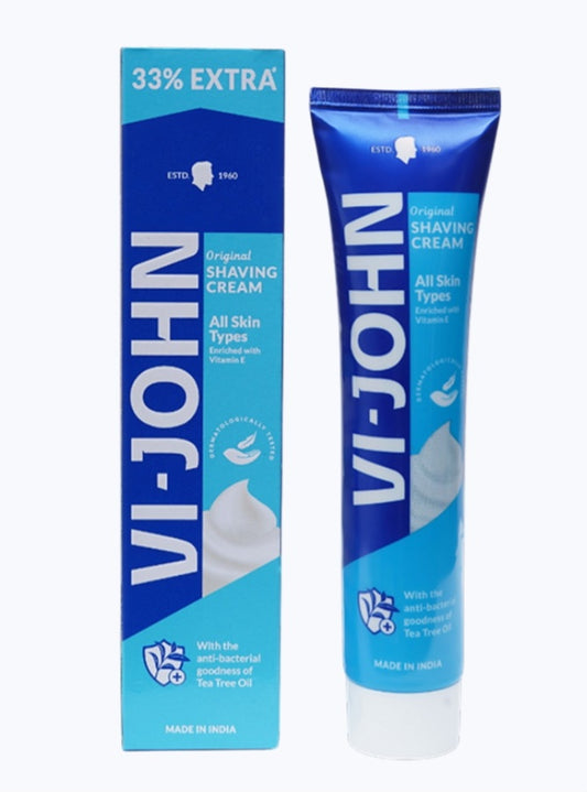 Shaving Cream- Vi-John Original Shaving Cream for all Skin Type 124gm (2 Pieces)