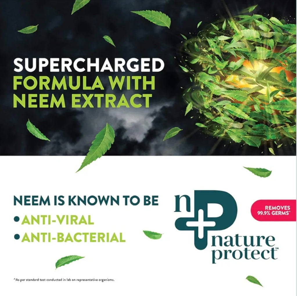 Wipes- Nature Protect's Germ Removal Wipes Infused with Neem Extract - Pack of 48 Pieces