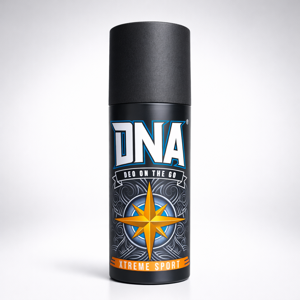 Perfumes & Deodorants- DNA's XTREME SPORT Deo On The Go Long-Lasting Fragrance Body Deodorant Spray with Sweat Buster - 150ml