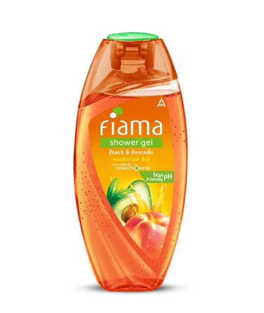 Body Wash & Shower Gel- Fiama Skin PH Friendly Shower Gel with Peach & Avocado which Moisturizes Skin 250ml
