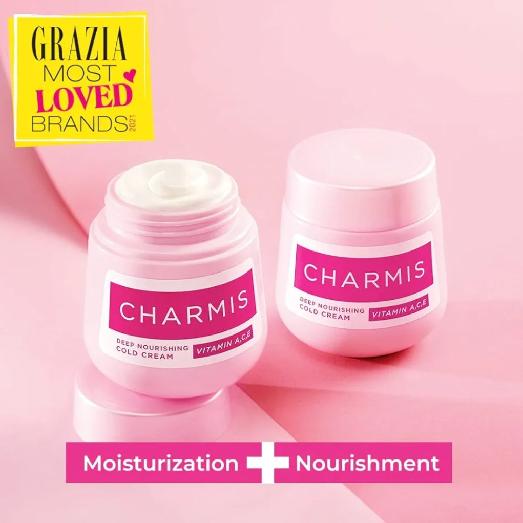 Lotions & Moisturizers- CHARMIS Deep Nourishing Cold Cream with Vitamin A, C & E - 58ml