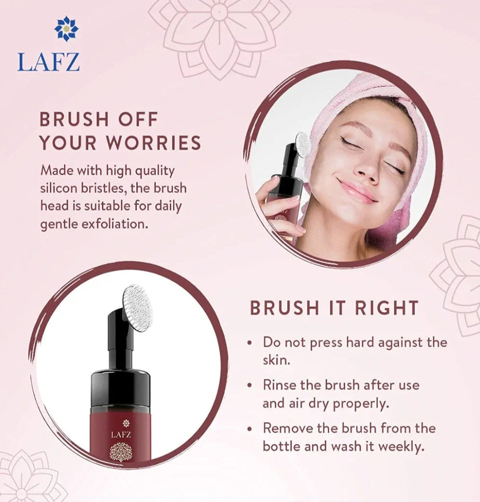 Face Wash- LAFZ Apple Cider Vinegar Foaming Face Wash with Aloe Vera & Holy Basil for Clean, Smooth & Glowing Skin 100ml