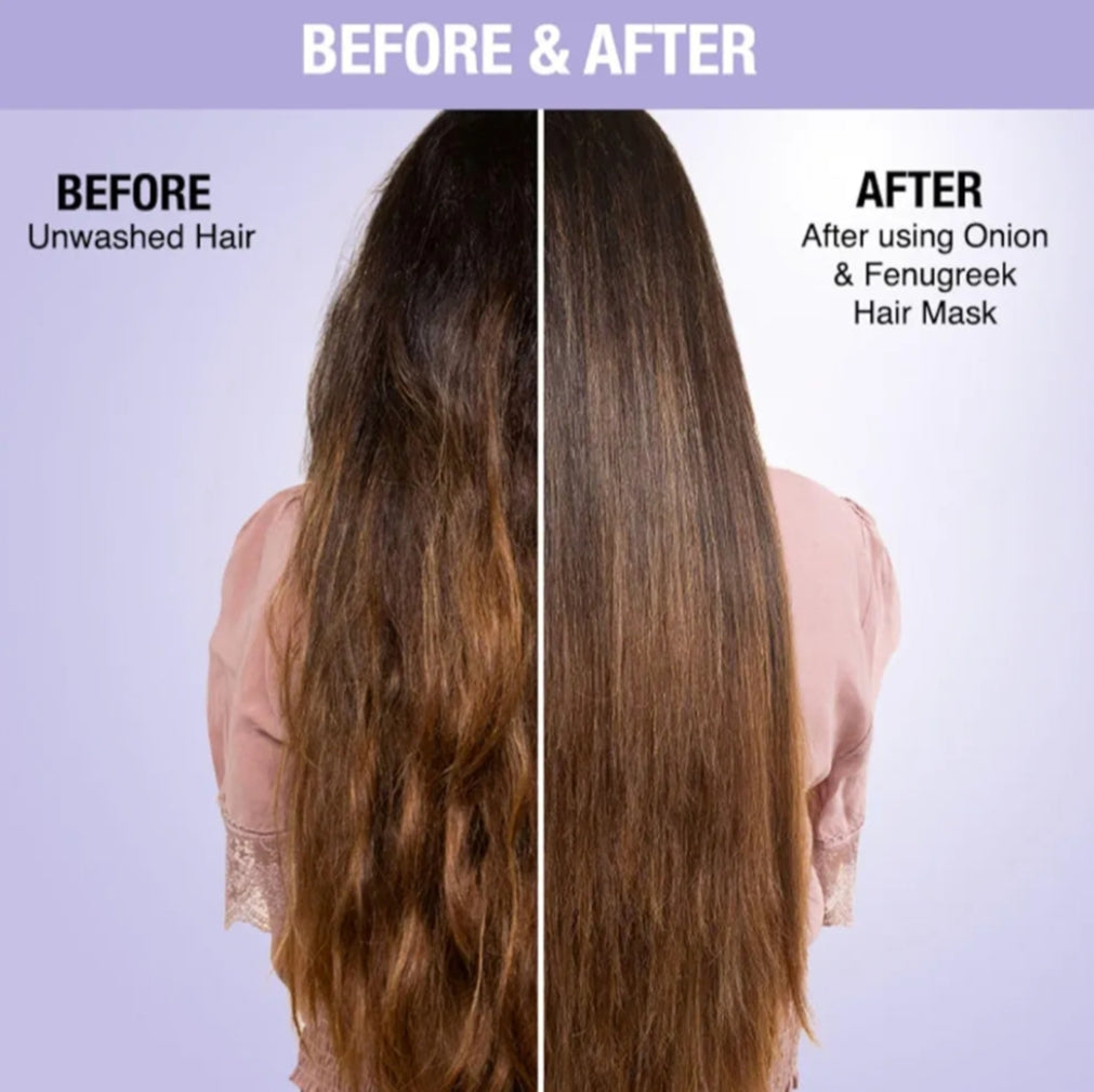 Hair Mask- NYKAA Natural's Onion & Fenugreek Hair Mask for Hair Growth & Protection from Hair Fall - 200ml