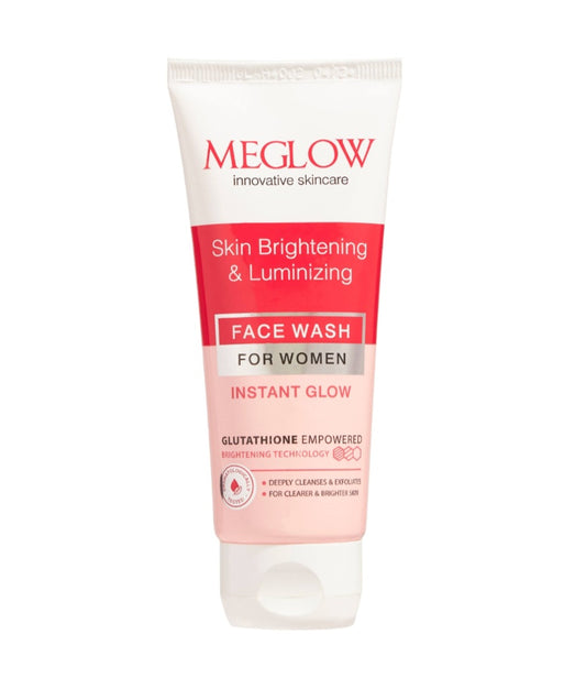 Face Wash- MEGLOW Glutathione Empowered Skin Brightening & Luminizing Face Wash for Women 70ml