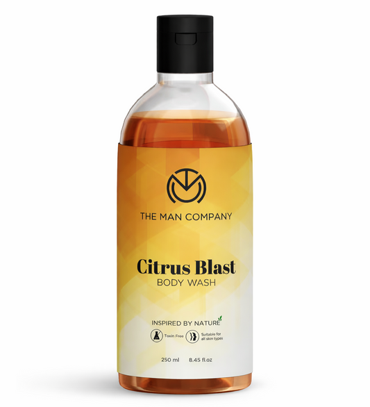 Body Wash & Shower Gel- The Man Company's Citrus Blast Body Wash for Refreshed and Cool Feelings- 250ml