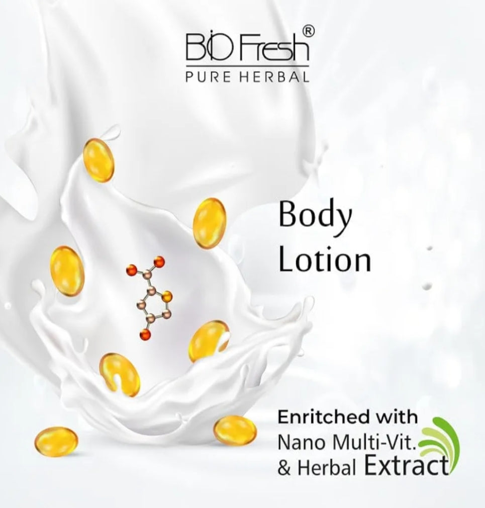 Lotions & Moisturizers- BIO-FRESH HERBAL'S Tropicana Fruits Non-Sticky & Skin Hydrating Body Lotion (24 Hour Moisturizing) 450ml