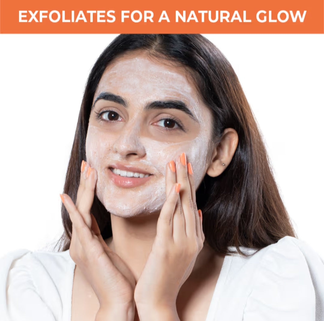 Face Scrub- Nykaa Naturals Papaya & Amla Anti-Pigmentation Face Scrub 100gm