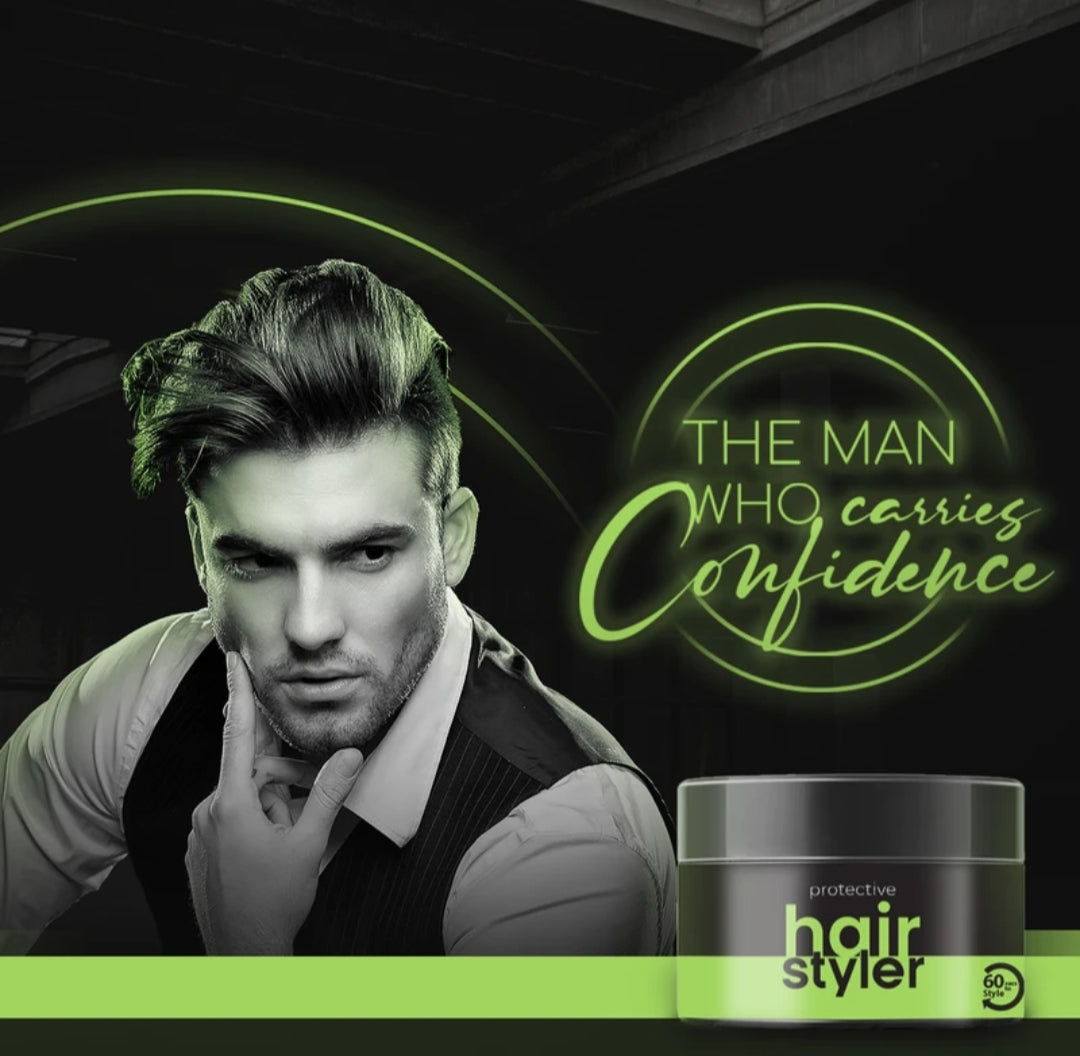 Men's Shaving, Styling and Grooming- My Man (by Aureana) Protective Hair Styler Wax for Strong Hold 100gm